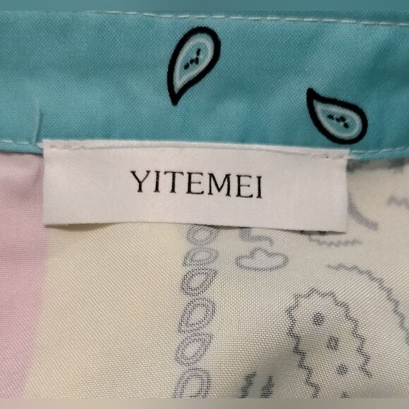 NWOT! Paisley Bandana Long Sleeve Shirt Dress. Size 0X - Picture 10 of 11